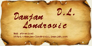 Damjan Londrović vizit kartica